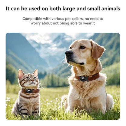 GPS Pet Tracker with No Monthly Fees – Compatible with Apple Find My for Dogs and Cats