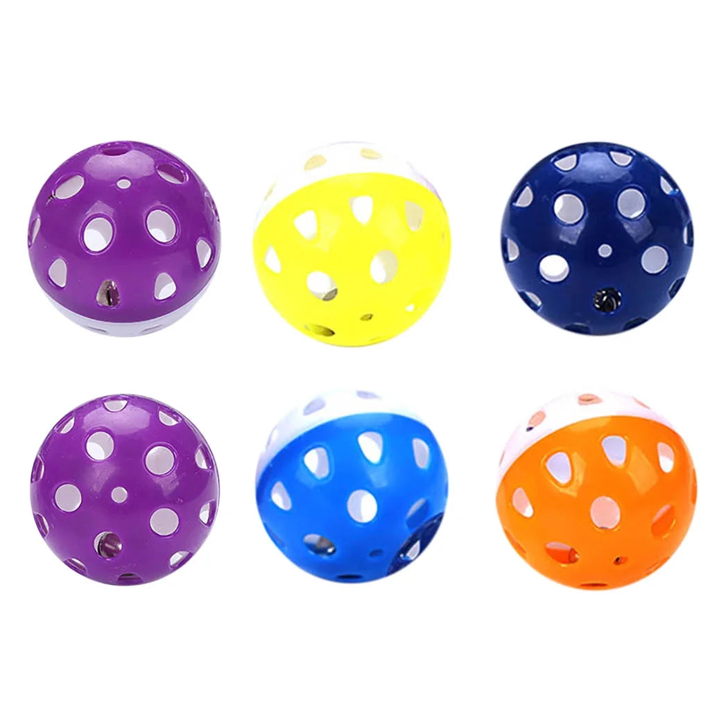 Interactive 6-Piece Cat Toy Set with Bell Balls for Kittens and Cats