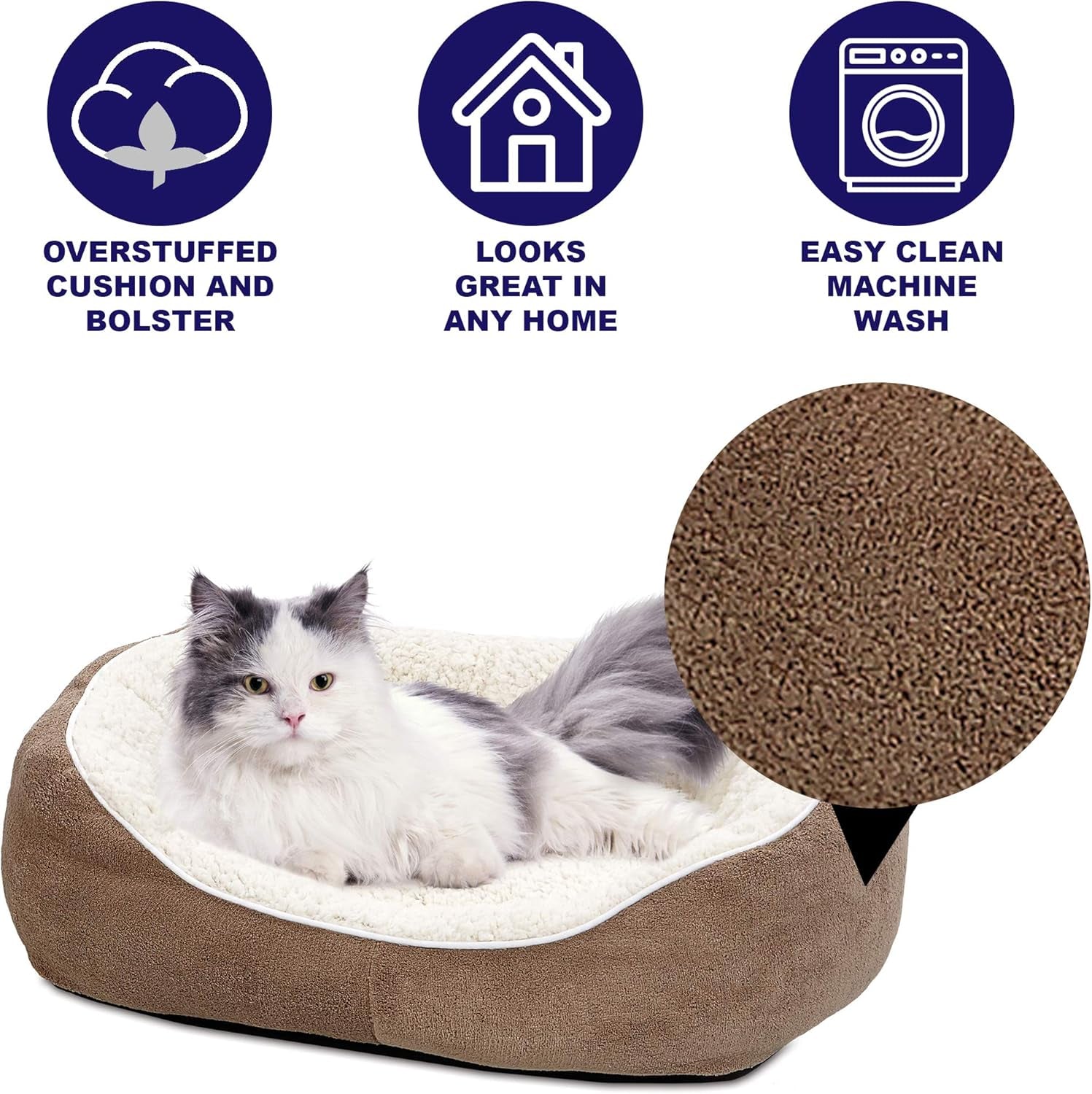 Cuddle Bed, Taupe, Small