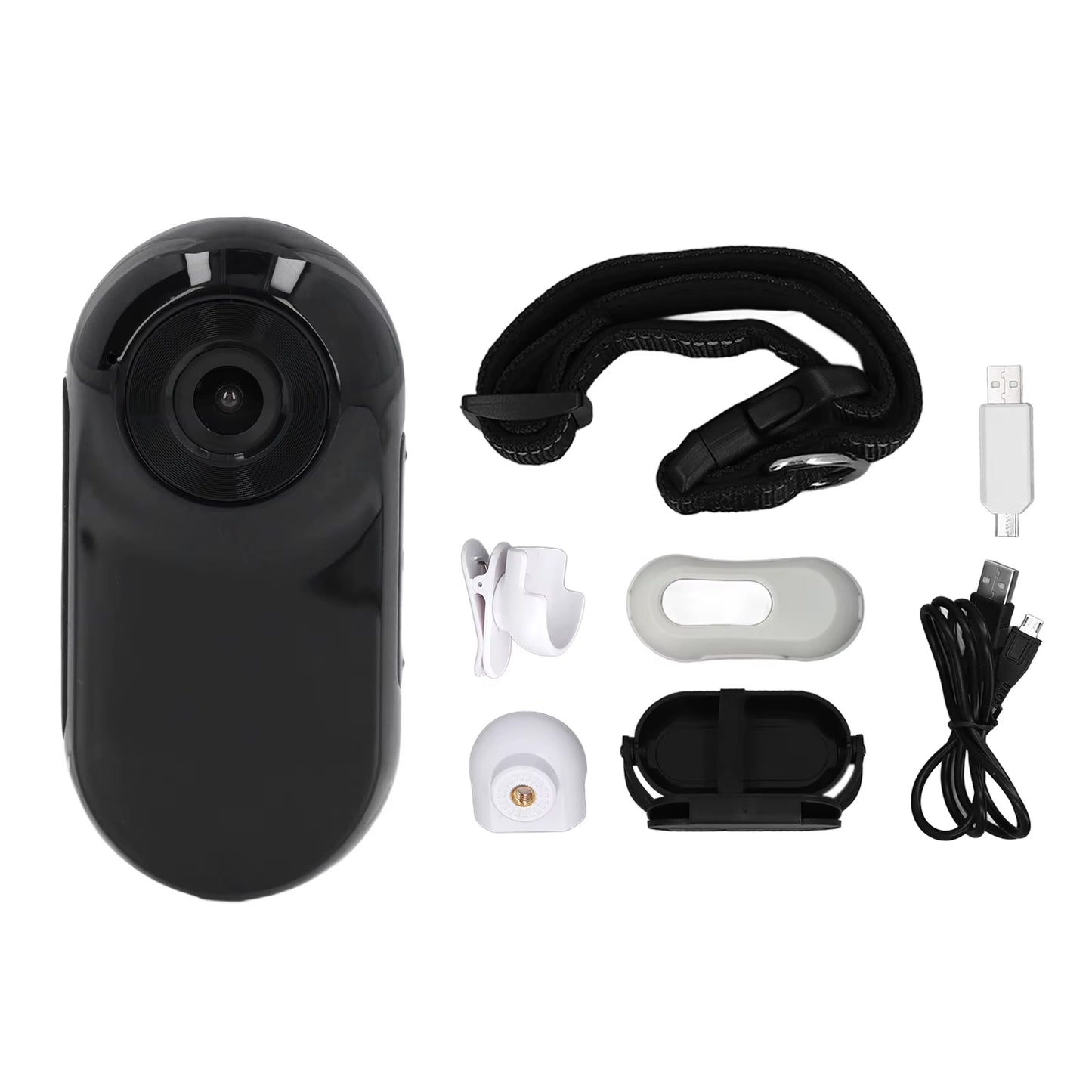 Pet Collar Camera with 120-Degree Lens, OTG Connection, Video Recording, Adjustable Magnetic Design for Outdoor Use