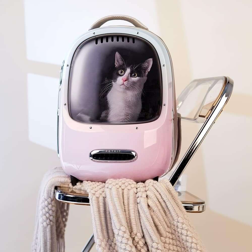 PETKIT Cat Backpack Carrier for Kitty Small Dog with Inbuilt Fan & Light