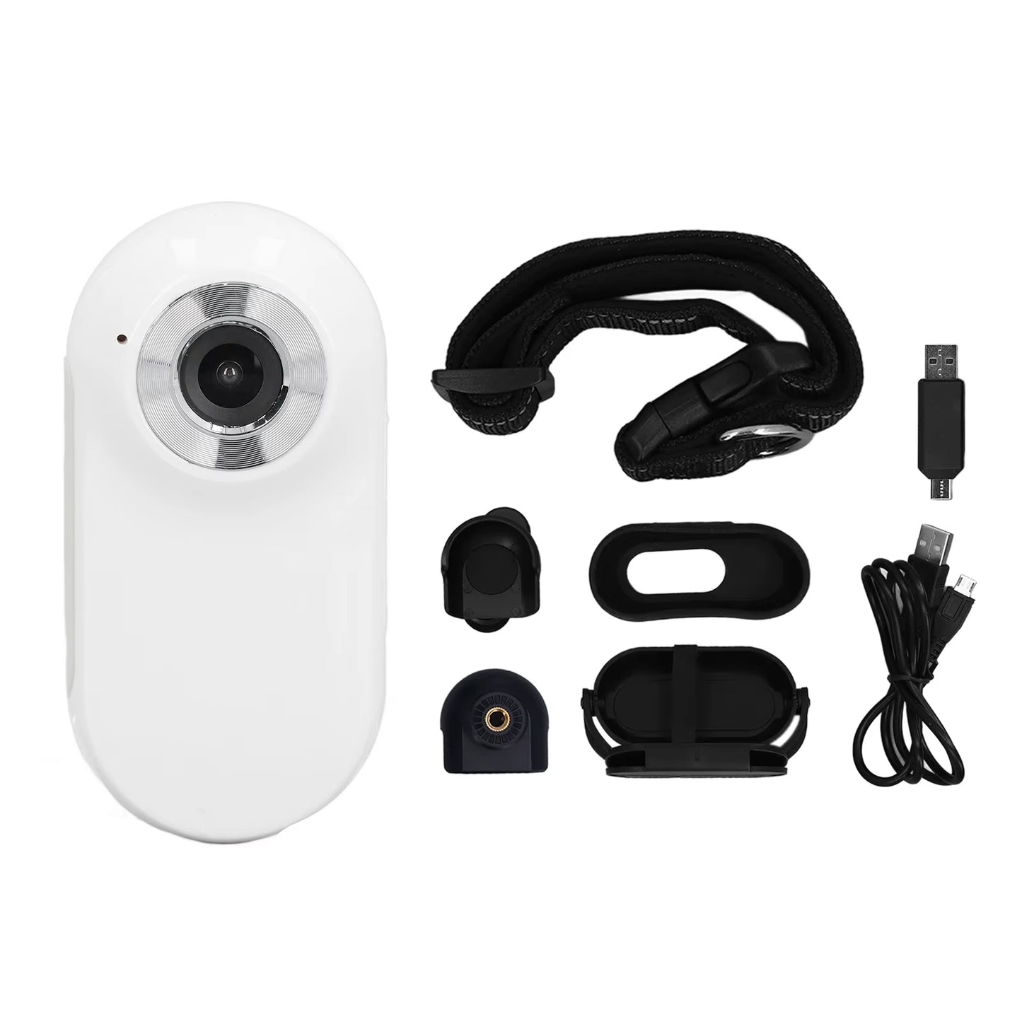 Pet Collar Camera with 120-Degree Lens, OTG Connection, Video Recording, Adjustable Magnetic Design for Outdoor Use