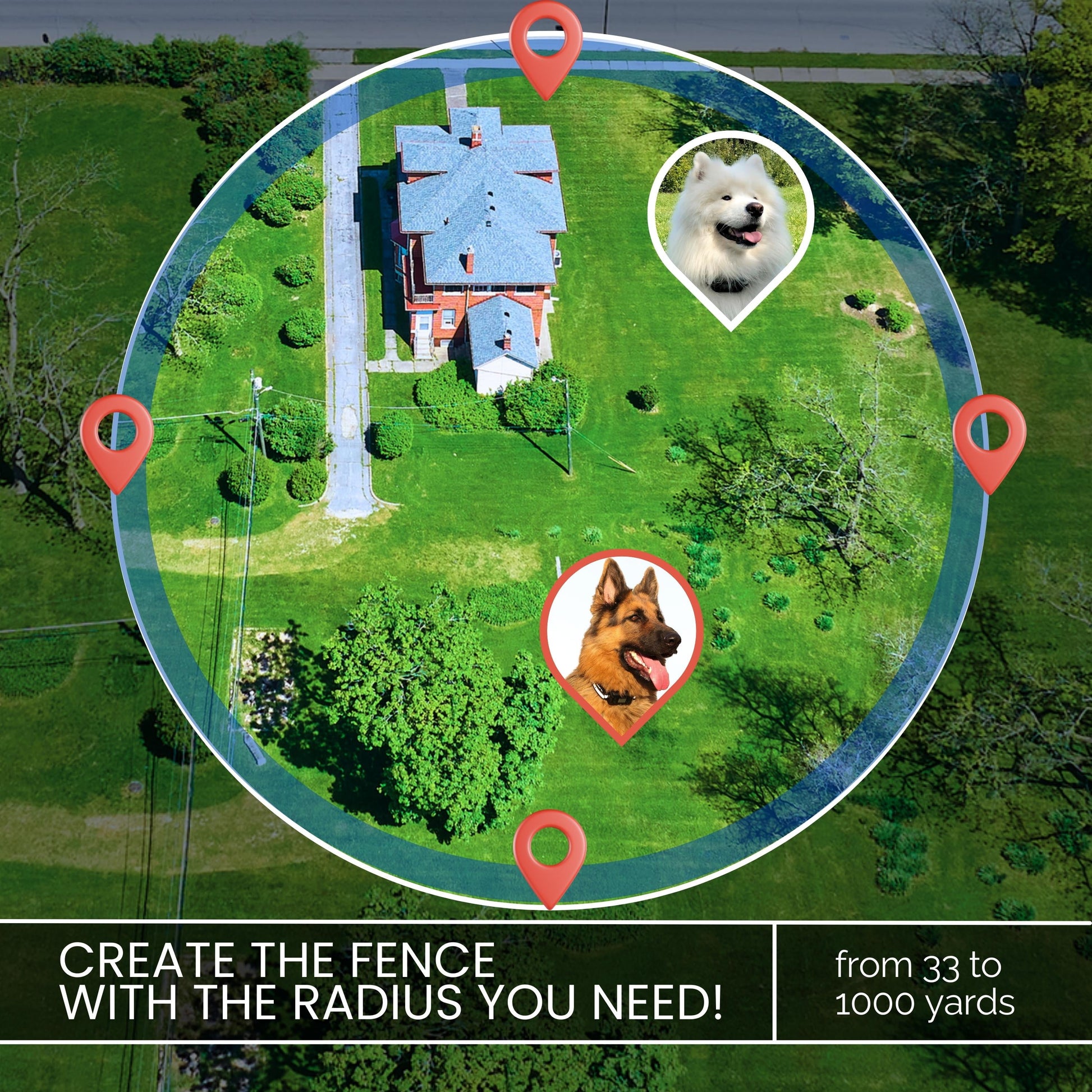 XSentry 3D Generation GPS Dog Fence with Signal Boost Technology and AI Scene Recognition for Outdoor Applications