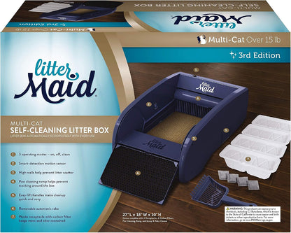 Self-Cleaning Litter Box System for Multiple Cats - 10 Piece Set