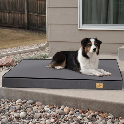 Orthopedic Washable Dog Bed for Large Breeds - Comfortable Sponge Foam Pet Bedding for Crate Use