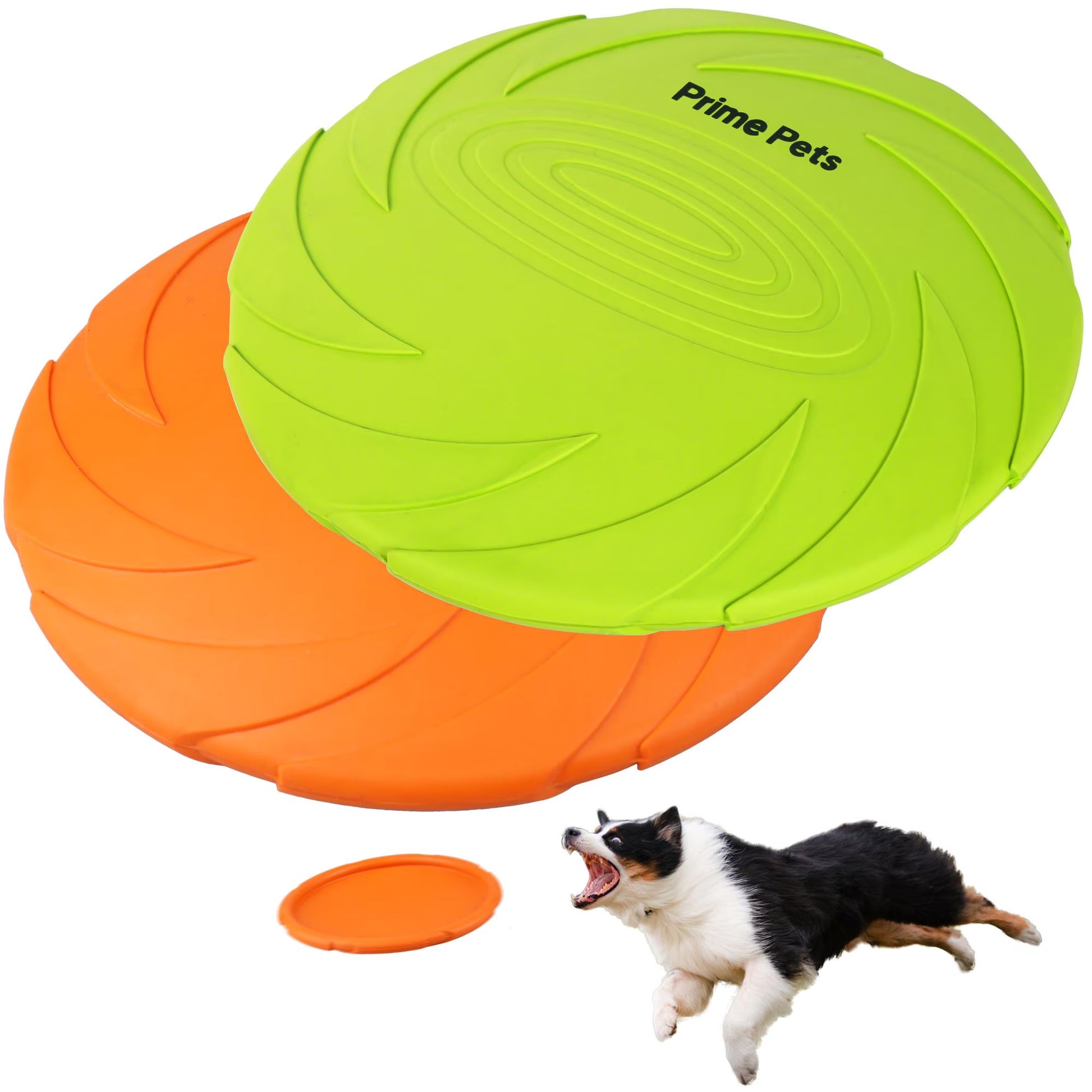 2 Pack 7 Inch Dog Frisbees, Dog Flying Disc Durable Dog Toys