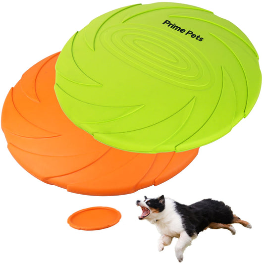 2 Pack 7 Inch Dog Frisbees, Dog Flying Disc Durable Dog Toys