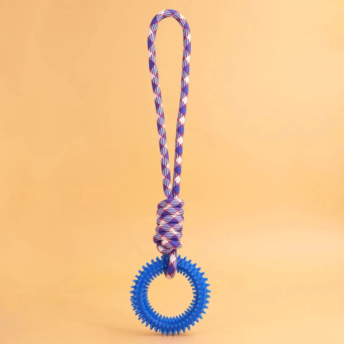 Dog Toys Chew Resistant Nylon Rope Toys Pet Colorful Woven Knot Rubber Toys Dog Self Fun Outdoor Swimming Toys Pet Supplies