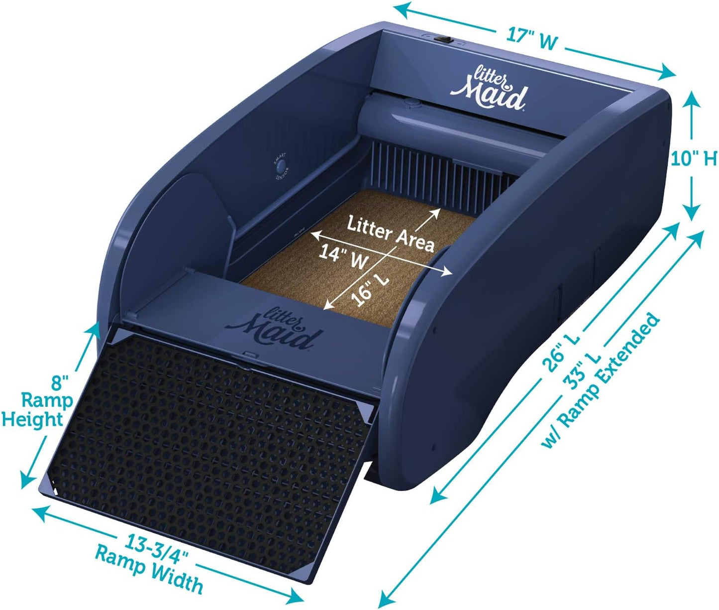 Self-Cleaning Litter Box System for Multiple Cats - 10 Piece Set
