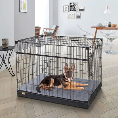 Orthopedic Washable Dog Bed for Large Breeds - Comfortable Sponge Foam Pet Bedding for Crate Use