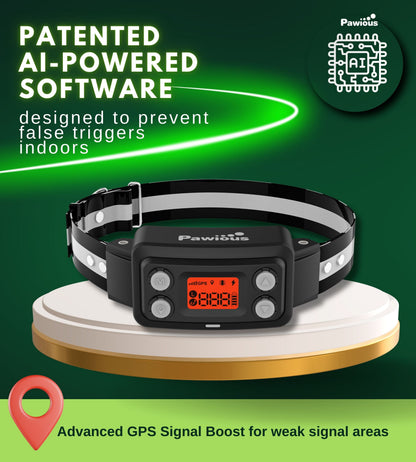 XSentry 3D Generation GPS Dog Fence with Signal Boost Technology and AI Scene Recognition for Outdoor Applications
