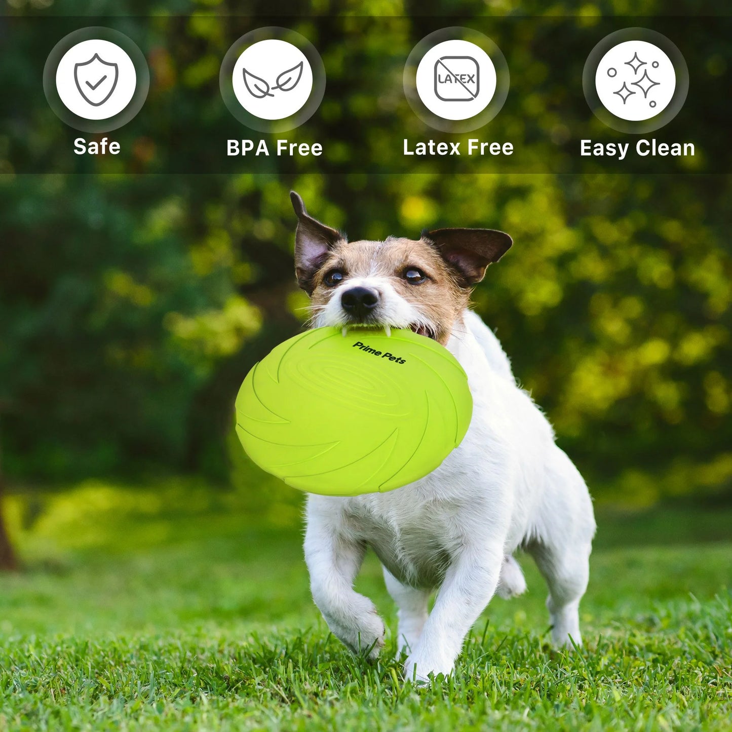 2 Pack 7 Inch Dog Frisbees, Dog Flying Disc Durable Dog Toys